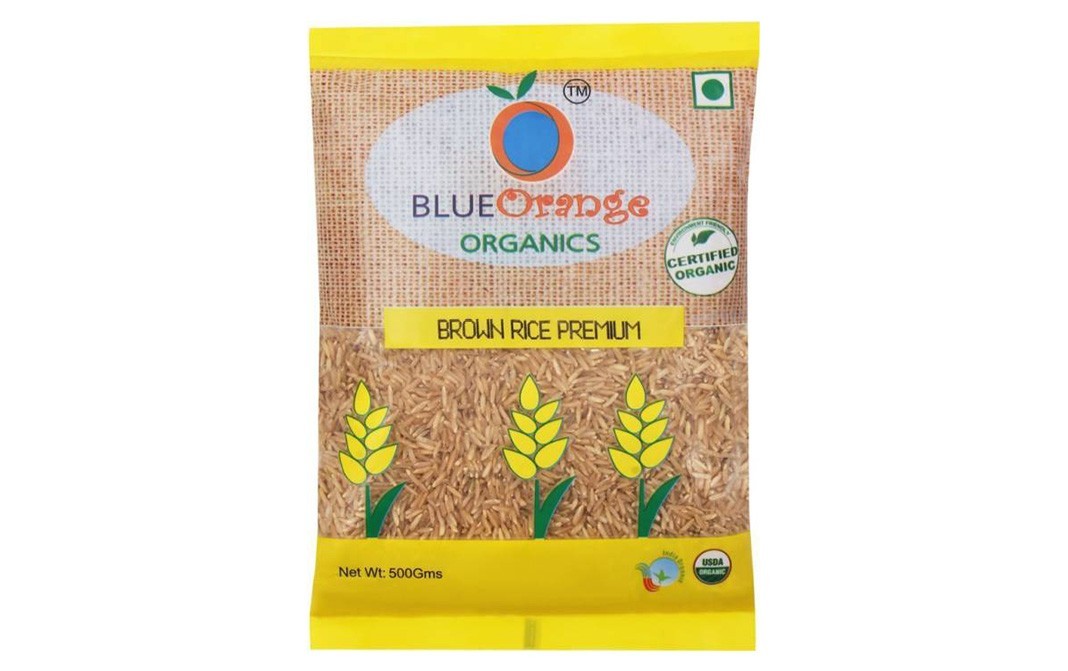 Blue Orange Organics Brown Rice Premium    Pack  500 grams